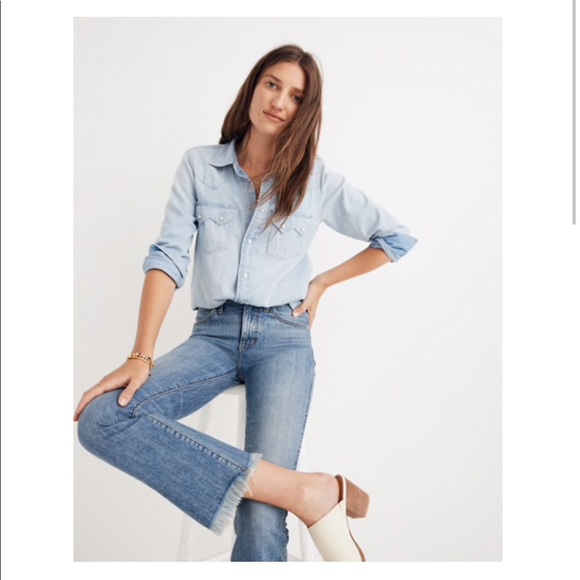 NWT Madewell High Rise Cali Demi Boot Jeans - Picture 2 of 7